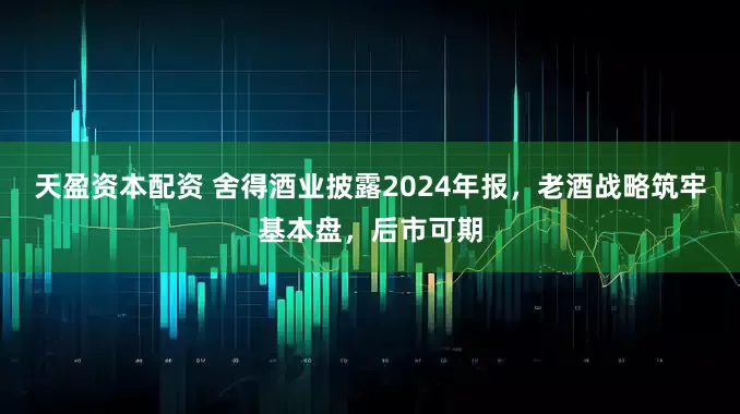 天盈资本配资 舍得酒业披露2024年报，老酒战略筑牢基本盘，后市可期